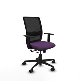 PIQUERAS Y CRESPO Silla de oficina Haches Morado/Negro