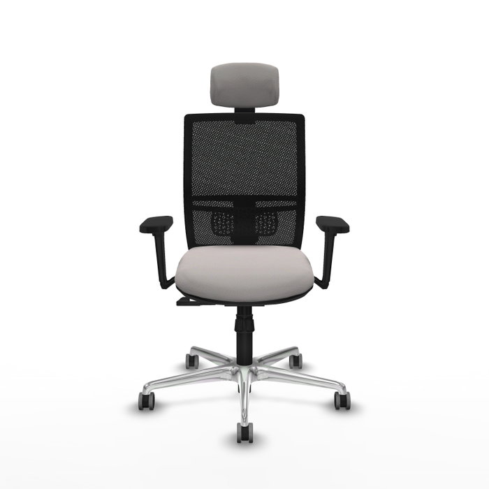 PIQUERAS Y CRESPO Silla de oficina Yunquera con mecanismo Sincro, Blanco y Negro PIQUERAS Y CRESPO Silla de oficina Yunquera con mecanismo Sincro, Blanco y Negro