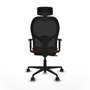 PIQUERAS Y CRESPO Silla de oficina Jorquera con mecanismo Sincro/Traslack Marrón/Negro