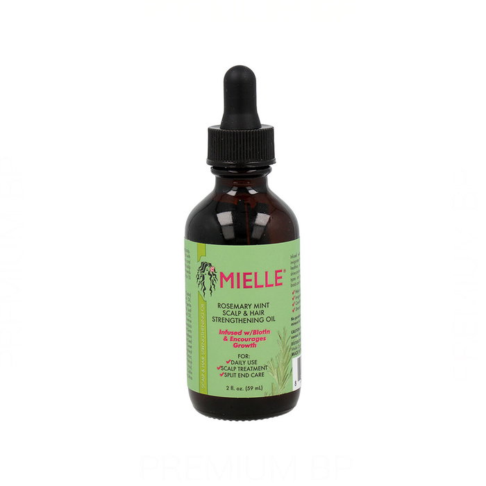 MIELLE Rosemary Mint Aceite Fortalecedor para el Cuero Cabelludo y Cabello 59 ml
