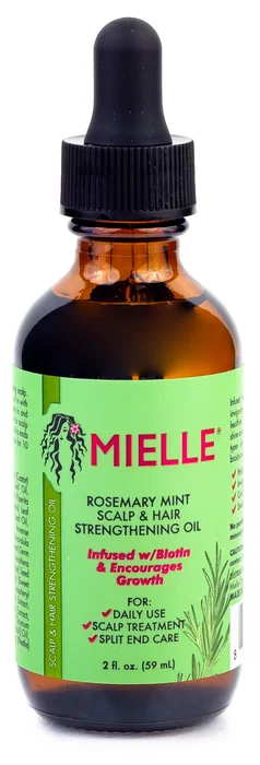 MIELLE Rosemary Mint Aceite Fortalecedor para el Cuero Cabelludo y Cabello 59 ml
