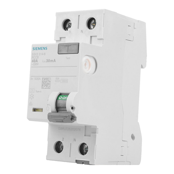 Siemens 5SV3314-6 Interruptor Diferencial 2P 40A 30mA Tipo A