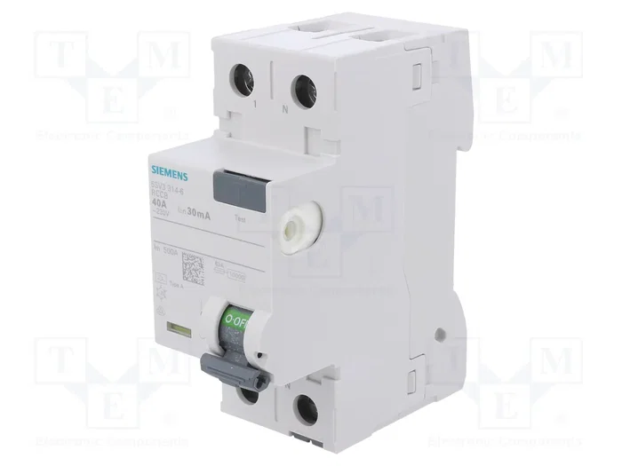 Siemens 5SV3314-6 Interruptor diferencial 40A 2P 30mA Tipo A Siemens 5SV3314-6 Interruptor diferencial 40A 2P 30mA Tipo A