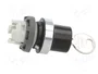 ABB Interruptor rotativo con llave 22mm 2 posiciones negro