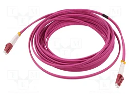 LOGILINK Cable de conexión de fibra óptica OM4 LC/UPC Duplex, 3 m