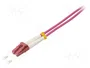 LOGILINK Cable de conexión de fibra óptica OM4 LC/UPC Duplex, 3 m