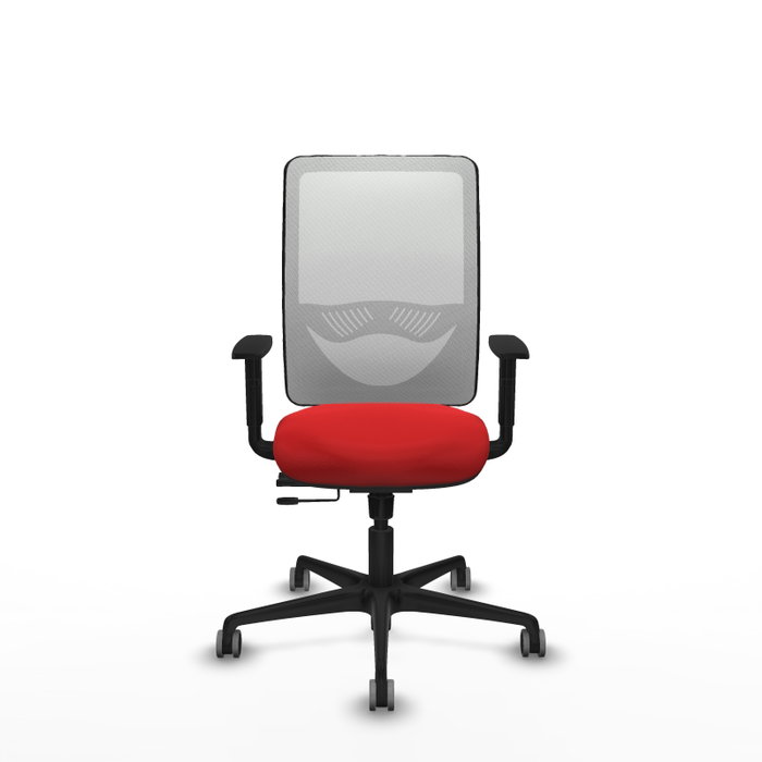 PIQUERAS Y CRESPO Silla de oficina Zulema Rojo/Blanco con Mecanismo Sincro/Traslack PIQUERAS Y CRESPO Silla de oficina Zulema Rojo/Blanco con Mecanismo Sincro/Traslack