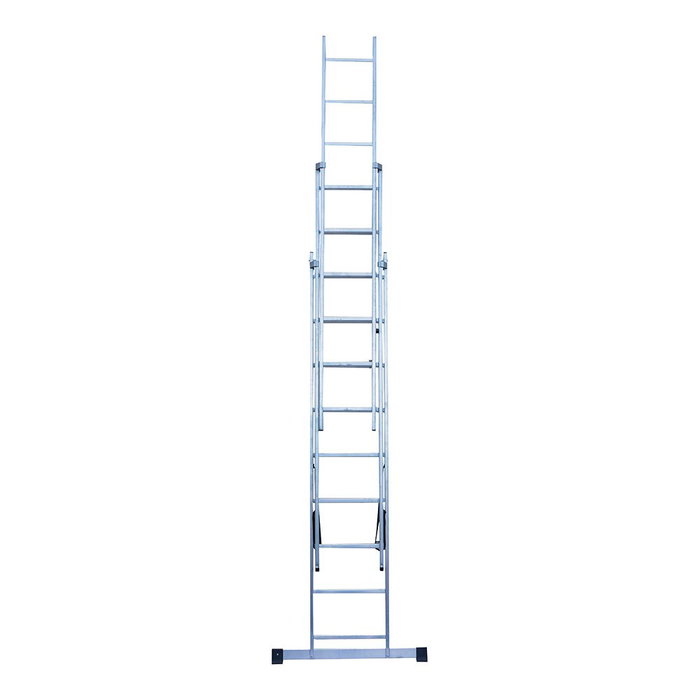 Edm Escalera transformable de aluminio 3 x 9 peldaños