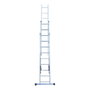Edm Escalera transformable de aluminio 3 x 9 peldaños