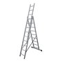 Edm Escalera Transformable Aluminio 3x9 Peldaños 6,04m Longitud Máxima EN131