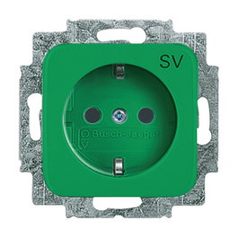 BUSCH-JAEGER Busch-Duro 2000 SI EUC-13-212-103 Schuko Kombi SV verde