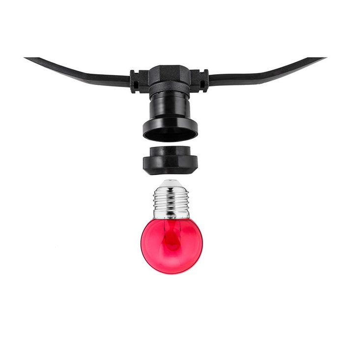 Thorgeon Guirnalda 20 portalámparas 2000W 220-240V IP44 20m E27 Thorgeon Guirnalda 20 portalámparas 2000W 220-240V IP44 20m E27