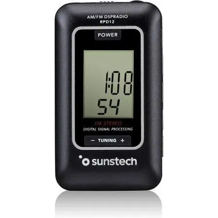 Radio Transistor Sunstech RPD12 AM/FM LCD Negro