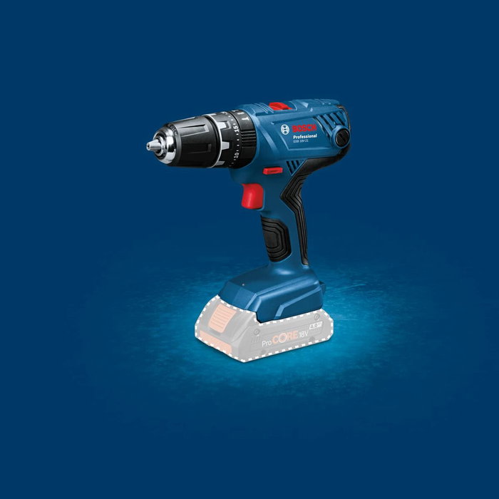 Bosch Professional GSB 18V-21 Taladro Percutor Inalámbrico con 2 Baterías de 2,0 Ah y L-BOXX