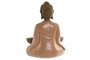DKD Home Decor Set de 3 Figuras de Buda en Resina, Colores Surtidos