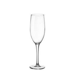 Bormioli Kalix Copa de Champagne para 17 cl, Vidrio Templado, 196 mm de Alto, Diámetro 46 mm (Set de 12)