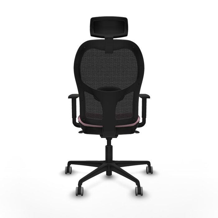 PIQUERAS Y CRESPO Silla de oficina Jorquera Rosa y Negro