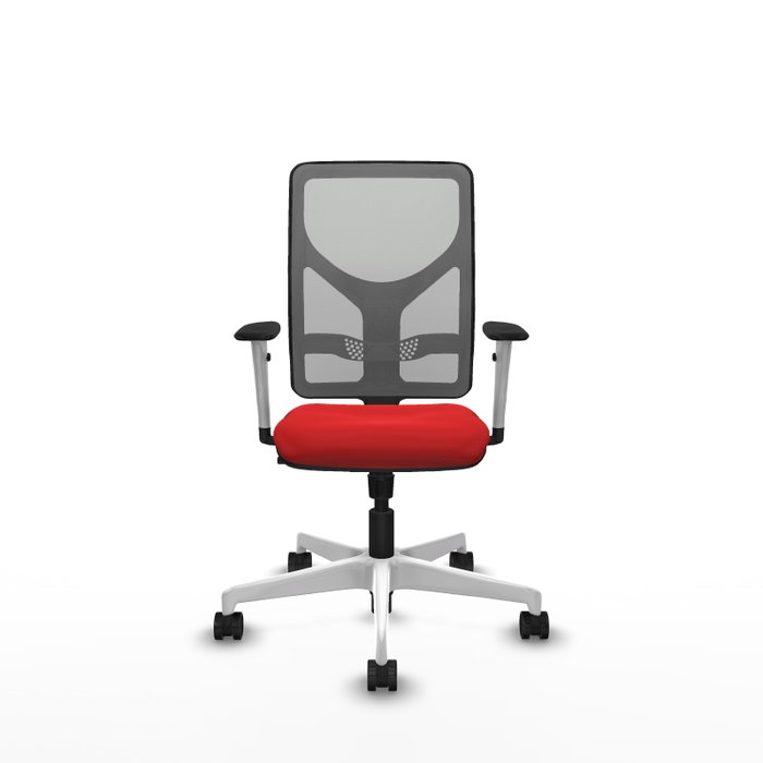 PIQUERAS Y CRESPO Silla de oficina Motilla con mecanismo Sincro, Rojo y Gris PIQUERAS Y CRESPO Silla de oficina Motilla con mecanismo Sincro, Rojo y Gris