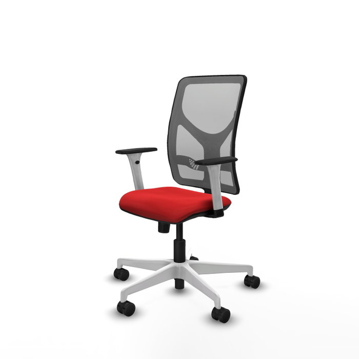 PIQUERAS Y CRESPO Silla de oficina Motilla con mecanismo Sincro, Rojo y Gris PIQUERAS Y CRESPO Silla de oficina Motilla con mecanismo Sincro, Rojo y Gris