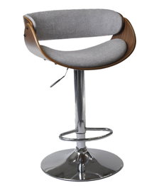 DKD Home Decor Taburete Poliester Nogal Ajustable