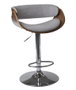 DKD Home Decor Taburete Poliester Nogal Ajustable