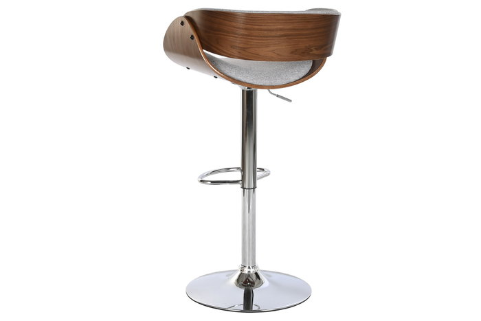 DKD Home Decor Taburete Poliester Nogal Ajustable DKD Home Decor Taburete Poliester Nogal Ajustable