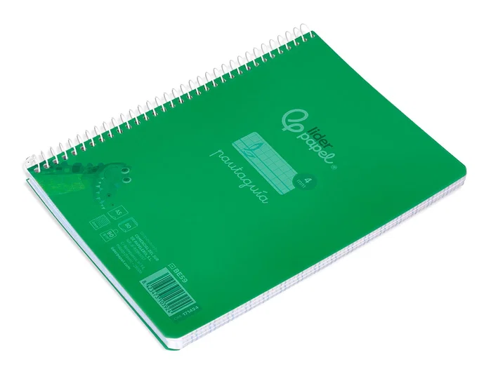 Liderpapel Cuaderno Espiral A5 Pautaguía Verde 80 Hojas 90g Liderpapel Cuaderno Espiral A5 Pautaguía Verde 80 Hojas 90g