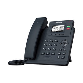Yealink SIP T31W - Teléfono IP WiFi, Cable, 2 Líneas, 2 Puertos LAN, Pantalla LCD 2.3", PoE, Gris