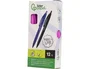 Liderpapel Bolígrafo InkPro 07 Punta 1 mm Retráctil con Cuerpo Rosa y Tinta Azul de Alta Calidad, Acabado Soft Touch y Clip Resistente