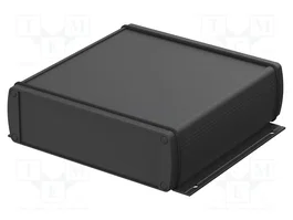 BOPLA ALUBOS 1600 Carcasa de Aluminio con Panel y Soportes Negra