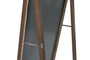 DKD Home Decor Espejo de Vestidor de Pino y Cristal Marrón Oscuro 50x3x180 cm