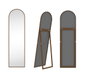 DKD Home Decor Espejo de Vestidor de Pino y Cristal Marrón Oscuro 50x3x180 cm