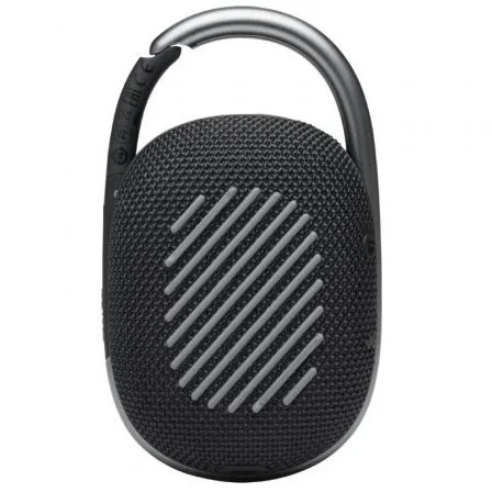 JBL JBLCLIP4BLK Altavoz Portátil Bluetooth Clip 4 con Sonido Pro Original, 5W, Mosquetón Integrado, Resistente Agua y Polvo, 10 Horas Batería