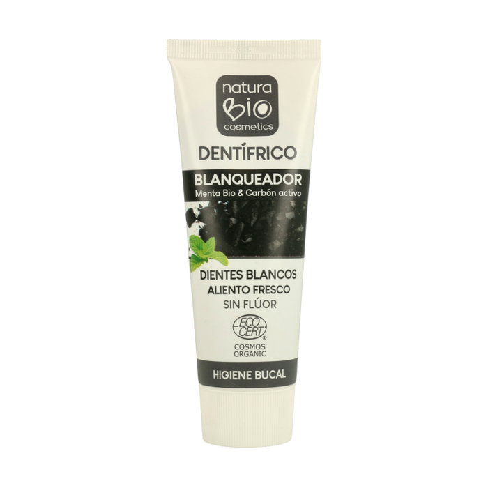 NaturaBIO Cosmetics Dentífrico Blanqueador Menta Bio & Carbón Activo 75 ml NaturaBIO Cosmetics Dentífrico Blanqueador Menta Bio & Carbón Activo 75 ml
