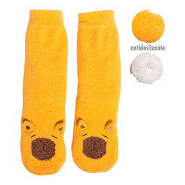 Caison Calcetines Antideslizantes de Borreguito Suave para Niña/Niño, Talla 30-35
