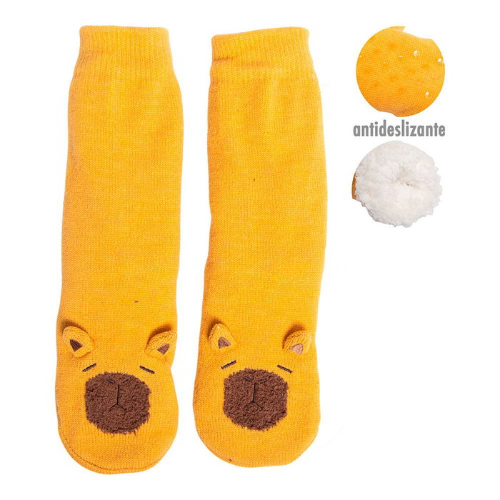 Caison Calcetines Antideslizantes de Borreguito Suave para Niña/Niño, Talla 30-35 Caison Calcetines Antideslizantes de Borreguito Suave para Niña/Niño, Talla 30-35
