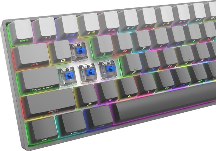 White Shark Nunchaku Teclado Gaming Gris Blue Switch RGB Hot-Swap White Shark Nunchaku Teclado Gaming Gris Blue Switch RGB Hot-Swap