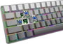 White Shark Nunchaku Teclado Gaming Gris Blue Switch RGB Hot-Swap
