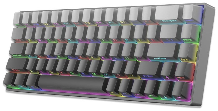 White Shark Nunchaku Teclado Gaming Gris Blue Switch RGB Hot-Swap White Shark Nunchaku Teclado Gaming Gris Blue Switch RGB Hot-Swap