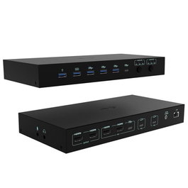 I-tec Docking Station C31KVMDOCKPDPRO 12 en 1 con KVM, hasta 92W de carga y 3 hosts USB-C/Thunderbolt