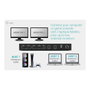 I-tec Docking Station KVM C31KVMDOCKPDPRO para 3 Hosts y Dual Video en Negro