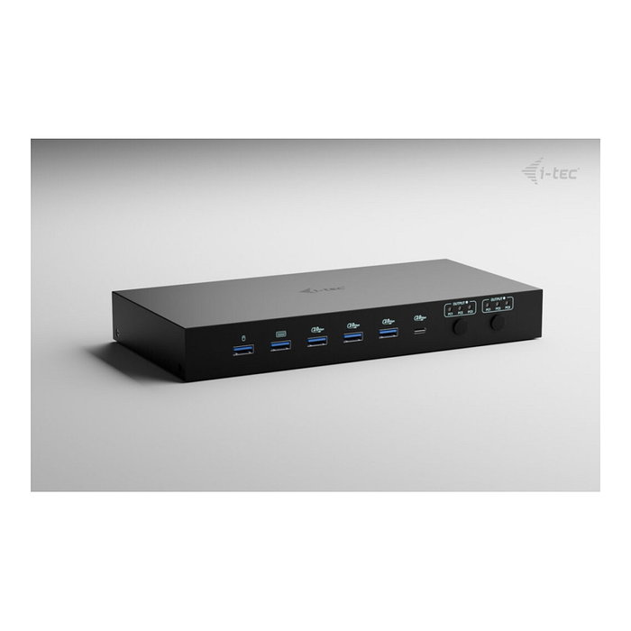 I-tec Docking Station KVM C31KVMDOCKPDPRO para 3 Hosts y Dual Video en Negro