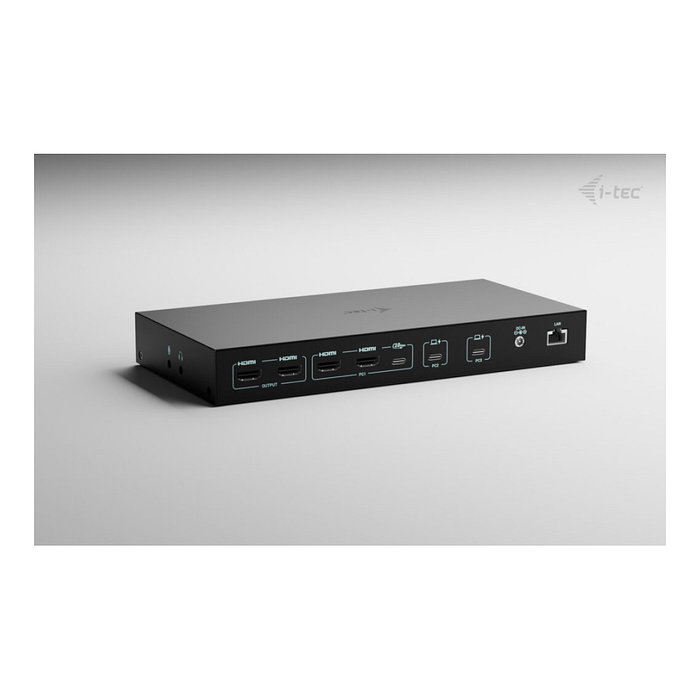 I-tec Docking Station KVM C31KVMDOCKPDPRO para 3 Hosts y Dual Video en Negro