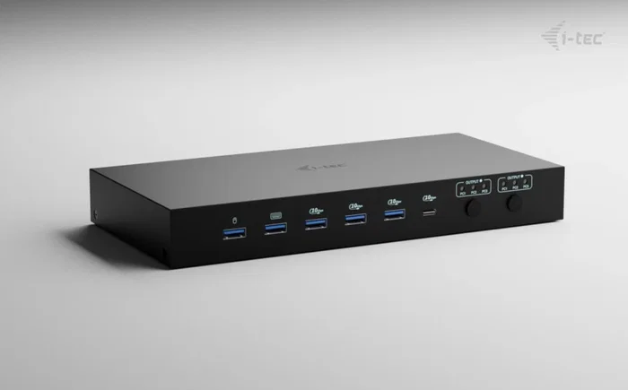 I-TEC Docking Station KVM C31KVMDOCKPDPRO 12 en 1 Negro