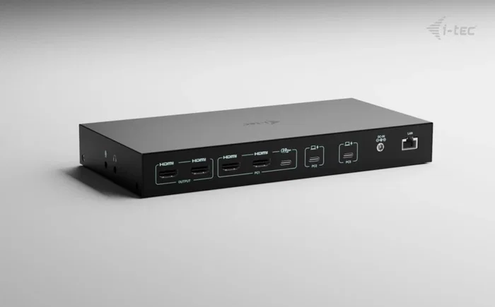 I-TEC Docking Station KVM C31KVMDOCKPDPRO 12 en 1 Negro