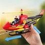 PLAYMOBIL Helicóptero de Bomberos 72196 con función de proyección de agua