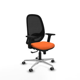 PIQUERAS Y CRESPO Silla de oficina Cilanco con Mecanismo Sincro, Naranja y Negro