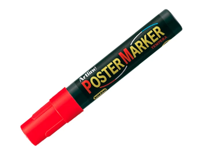 Artline Rotulador EPP-4 Poster Marker Punta Redonda 2 mm Color Rojo para Cartelería Artline Rotulador EPP-4 Poster Marker Punta Redonda 2 mm Color Rojo para Cartelería