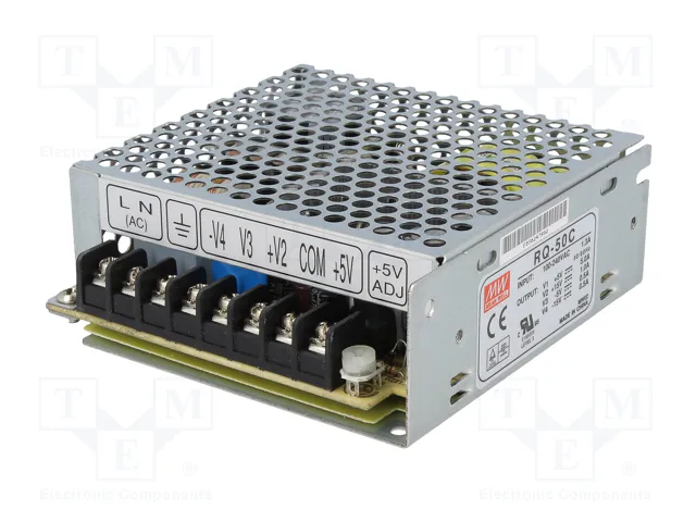 MEAN WELL RQ-50C Alimentador de impulso 50W de 4 salidas