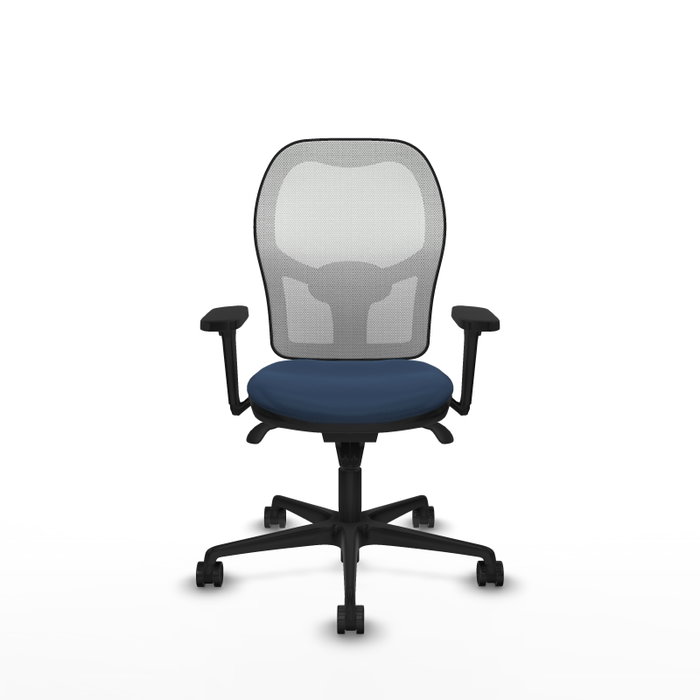 PIQUERAS Y CRESPO Silla de oficina Jorquera Azul marino/Blanco